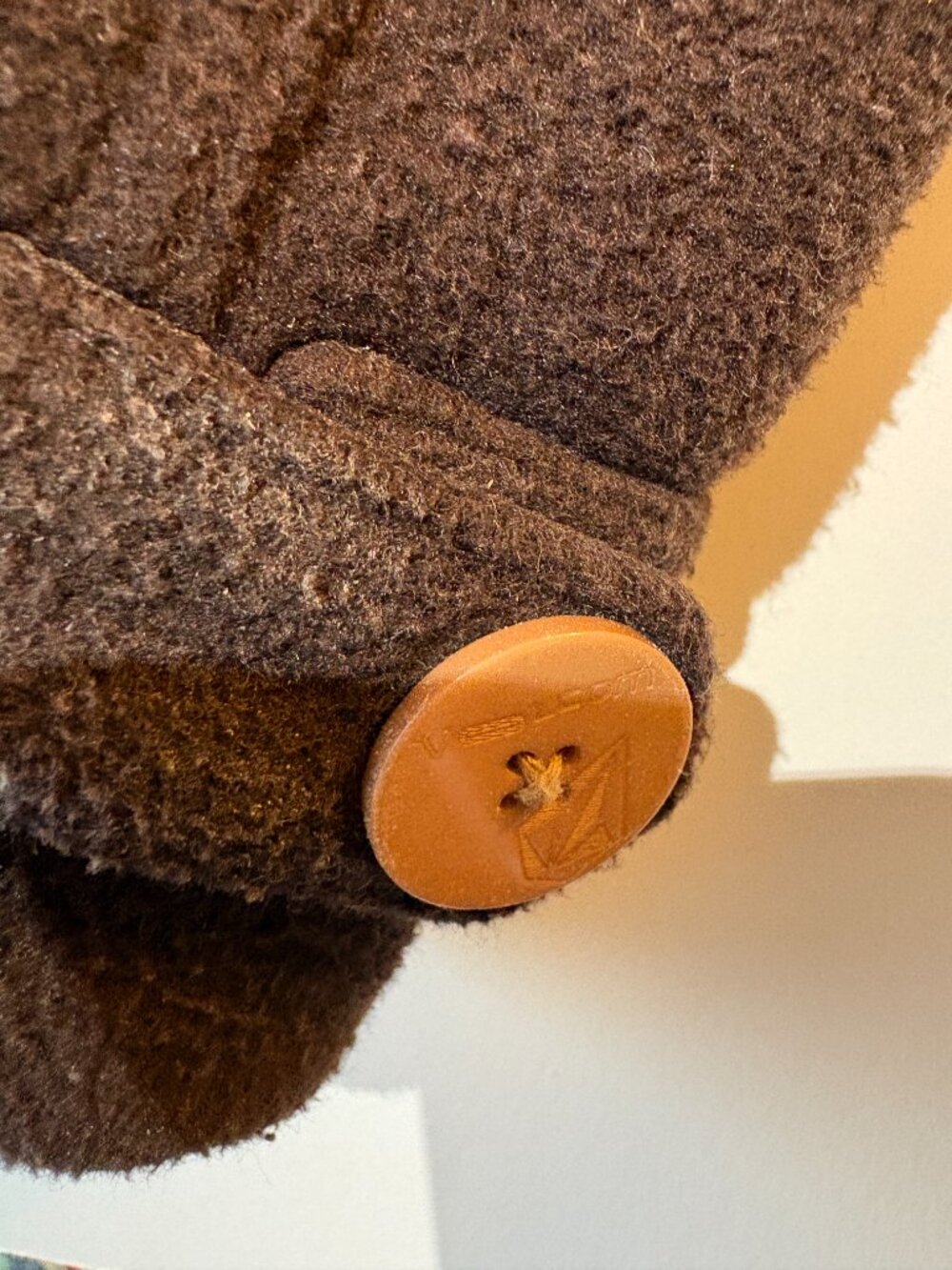 Vintage Volcom Women's Pea Coat, Brown, Size XS - Picture 9 of 9